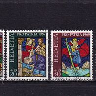 Schweiz MiNr. 902-905 Pro Patria komplett gestempelt M€ 1,60 #E547c