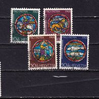 Schweiz MiNr. 874-877 Pro Patria komplett gestempelt M€ 1,50 #E547d