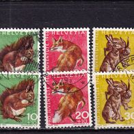 Schweiz MiNr. 845-849 Pro Juventute komplett gest. eine zur Auswahl M€ 1,70 #E548cd