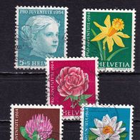 Schweiz MiNr. 803-807 Pro Juventute komplett gestempelt M€ 2,00 #E549d