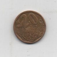 Münze Süd Afrika 20 Cent 2004