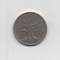 Münze Zimbabwe 10 Cent 1991