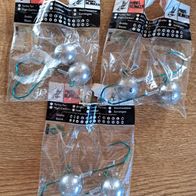 Neu! 6 Profi-Blinker Jigkopf Größe: G = 80g Bleikopf Haken Rundkopf Dorschbombe
