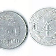 DDR 50 Pfennig Münze 1958 - SS-VZ