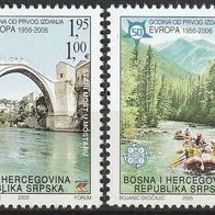 Bosnien / Herzegowina Michel 339 - 342 Postfrisch * * - 50 Jahre Europamarken