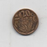 Münze Süd Afrika 20 Cent 1993