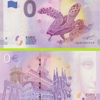 0 Euro Schein Kelonia UEGY 2019-3 selten niedrige Nr 551