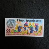 Ü - Ei Beipackzettel Pingo Spardose 650 889