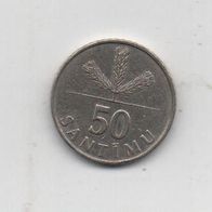 Münze Lettland 50 Santimu 1992