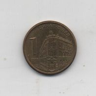 Münze Serbien 1 Dinar 2009