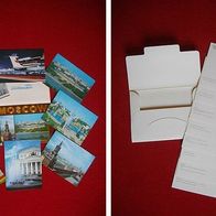 Moskau / Aeroflot / CCCP - 8 Karten und die dazugehörige Hülle - (D-H-A5-17)
