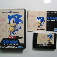 Sega Mega Drive - Sonic - The Hedgehog mit Werbung - super Zustand