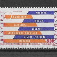 008) Andorra (französisch) 1984 Kultur Mi. Nr. 354 postfrisch