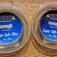 Neu 10m Jenzi Super Soft Wire 7x7 Braun T: 6kg Hecht Zander Vorfach Stahlvorfach