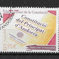 014) Andorra (französisch) 2018 Einzelmarke Mi. Nr. ? gestempelt