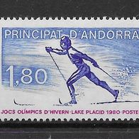 016) Andorra (französisch) 1980 Sport Mi. Nr. 304 postfrisch