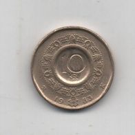 Münze Norwegen 10 Kronen 1983
