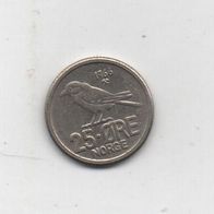 Münze Norwegen 25 Öre 1966