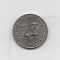 Münze Trinidad and Tobago 25 Cent 1967