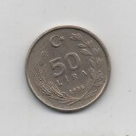 Münze Türkei 50 Lira 1986