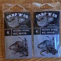 Neu 10 Boiliehaken Carp´R´Us Withy Pool Rig Hook Kevin Maddocks Boilie Haken G:4