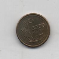 Münze Türkei 5000 Lira 1995