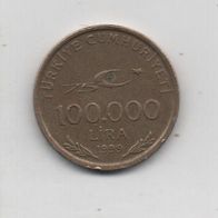 Münze Türkei 100000 Lira 1999