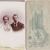 Carlsbad um 1890 Therese und Paul Hiller , z. Familie Fenske gehörig Foto C. Piezner