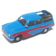 IFA Wartburg 312 ´65, Camping, Faltdach offen, blau, Kleinserie, Ep3, etchIT, Spur N