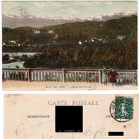 PAU. 147. -Chaîne des Pyrenees. Litho, Ansichtskarte, n