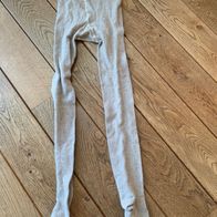 Braun-beige Damenstrumpfhose, Strumpfhose, Wollstrumpfhose, Gr. 42/44