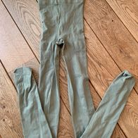 khaki - grüne Damenstrumpfhose, Feinstrumpfhose, blickdicht, Gr. 38