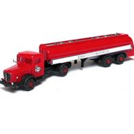 Büssing 8000 ´53 - ´58, Tank- Sattelzug, rot, ESSO, gesupert, Ep3, Wiking, Spur N