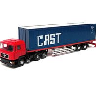 MAN F90 ´86, Container-Sz., rot-dunkelblau, Cast, Ep4, Lemke/ Herpa, Spur N (2)