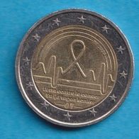 Belgien 2 Euro, 2024 Kampf gegen den Krebs in Belgien