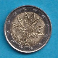 Frankreich 2 Euro 2024 Stilisierter Baum neues Motiv