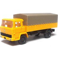 Magirus 100 D 7 F ´63, Pritsche / Plane, gelb-grau, gesupert, Ep3, Wiking, Spur N