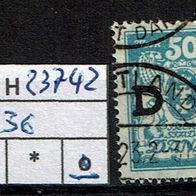 Los H23742: Danzig Dienst Mi. 36, gest., vermutlich falsch zum Lückenfüllerpreis
