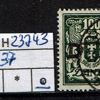 Los H23743: Danzig Dienst Mi. 37, gest., vermutlich falsch zum Lückenfüllerpreis