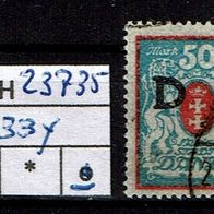 Los H23735: Danzig Dienst Mi. 33 Y, gest