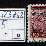 Los H23758: Böhmen & Mähren Mi. 5, gest