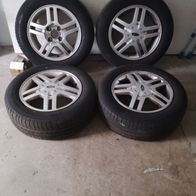 Rad/Reifenkombination Borbet 4x108 6J 15 ET52,5 somerreifen Michelin 195/60 R15 V88