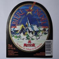Bier-Etikett: - Bière de Noel, Brasserie Meteor, Frankreich