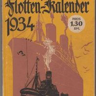 Köhler´s Flotten-Kalender 1934, reich bebildert, 32 Jahrgang Konteadmiral M. Plüggeman