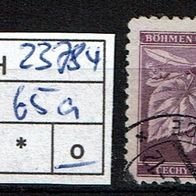 Los H23784: Böhmen & Mähren Mi. 65 a, gest