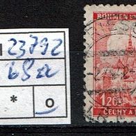 Los H23792: Böhmen & Mähren Mi. 68 a, gest