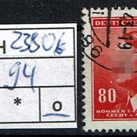 Los H23806: Böhmen & Mähren Mi. 94, gest