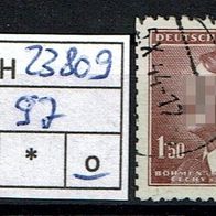 Los H23809: Böhmen & Mähren Mi. 97, gest