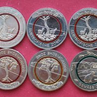5 € Klimazonen der Erde 8 x 2018 Subtropische Zone und 2 x 2019 Gemässigte Zone