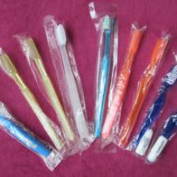 Einweg Zahnbürsten 9 Stück Gäste Reisezahnbürste für Camping, Outdoor Einmal 3